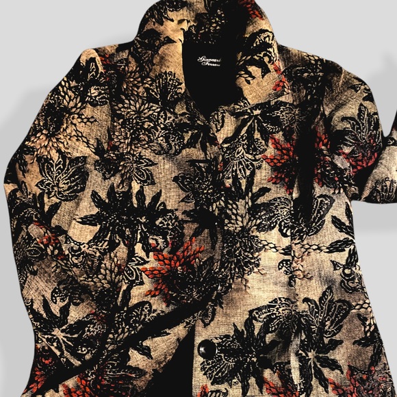 Giancarlo Ferrari vintage 70s era Tapestry Coat women’s 8 - Picture 2 of 5